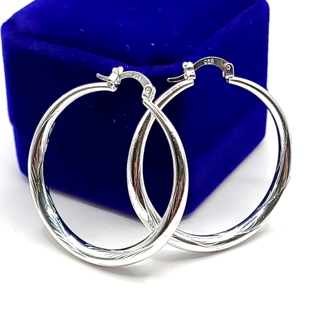 COPY - COPY - 925 Sterling earrings hoops